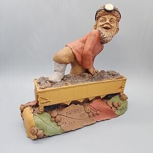 1995 Tom Clark Gnome HOPPER Train Miner Car Signed #43 Cairn Pittsburgh Coin